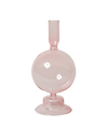 Pink Glass Candlestick Collection