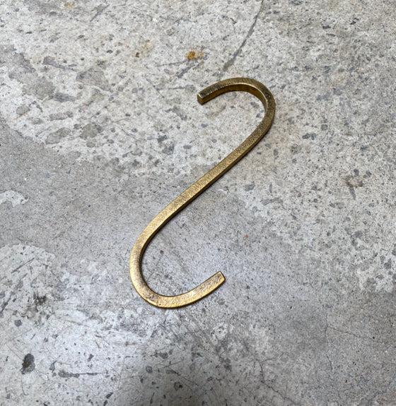 Solid Brass S-Hook