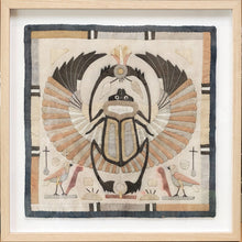  1920's Egyptian Revival Framed Wall Tapestry